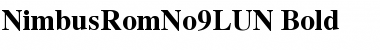 NimbusRomNo9LUN Font