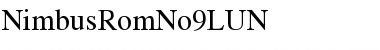 NimbusRomNo9LUN Font