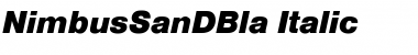 NimbusSanDBla Font