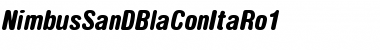 Download NimbusSanDBlaConItaRo1 Font Download NimbusSanDBlaConItaRo1 Font