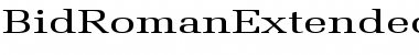 BidRomanExtended Font