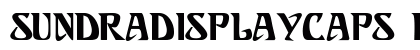 SundraDisplayCaps Bold preview