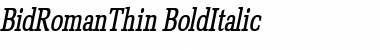 BidRomanThin Font