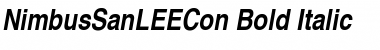 NimbusSanLEECon Bold Italic Font