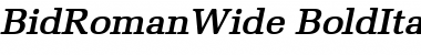 BidRomanWide Font