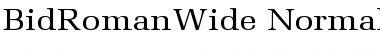 Download BidRomanWide Font