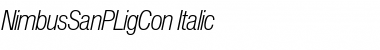 NimbusSanPLigCon Italic Font