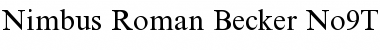 Download Nimbus Roman Becker No9T Font Download Nimbus Roman Becker No9T Font