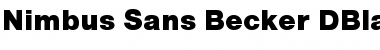 Nimbus Sans Becker DBla Font