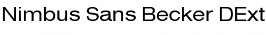 Nimbus Sans Becker DExt Font