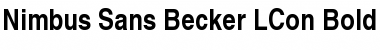 Nimbus Sans Becker LCon Bold Font