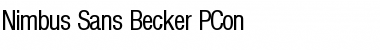 Nimbus Sans Becker PCon Regular Font