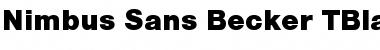 Nimbus Sans Becker TBla Regular Font