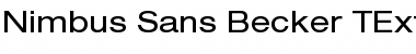 Nimbus Sans Becker TExt Regular Font