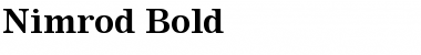 Nimrod Bold Font