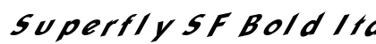 Superfly SF Bold Italic preview