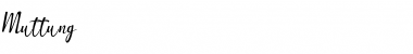 Muttung Font