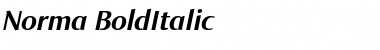 Norma BoldItalic Font