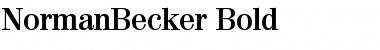 NormanBecker Bold Font