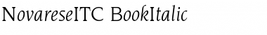NovareseITC Font
