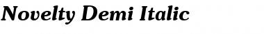 Novelty Bold Italic Font