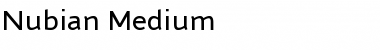 Nubian-Medium Medium Font