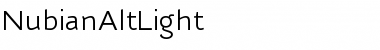 NubianAltLight Regular Font