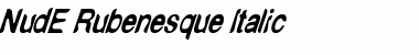 Download NudE Rubenesque Italic Font Download NudE Rubenesque Italic Font