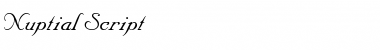 Nuptial Script Font