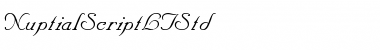 Nuptial Script LT Std Regular Font