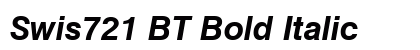 Swis721 BT Bold Italic preview