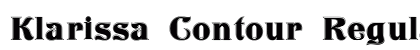Klarissa Contour Regular preview