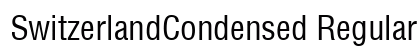 SwitzerlandCondensed Regular Preview