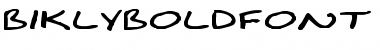 BiklyBoldFont Extended Font