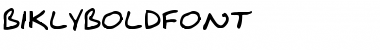 BiklyBoldFont Font