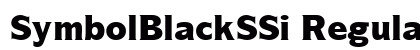 SymbolBlackSSi Regular preview