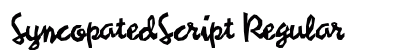 SyncopatedScript Regular preview
