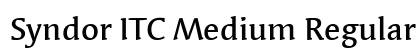 Syndor ITC Medium Regular preview