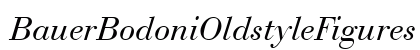 BauerBodoniOldstyleFigures RomanItalic preview
