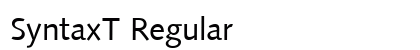 SyntaxT Regular preview