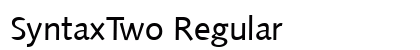 SyntaxTwo Regular preview