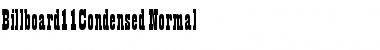 Billboard11Condensed Normal Font