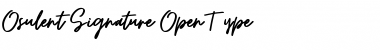 Osulent Signature Font