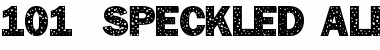 101! Speckled Alpha Font