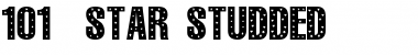 101! StaR StuDDeD Regular Font