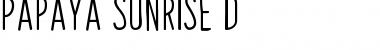 Download Papaya Sunrise Font Download Papaya Sunrise Font