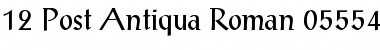 Download PostAntiqua Font