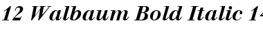 Walbaum Italic Font