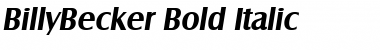 BillyBecker Font