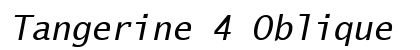 Tangerine 4 Oblique preview
